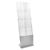 Brochure stand foldable DENVER 8 x A4 with bag, silver 8 compartments  | silver 