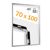 Snap frame B1, lockable, weatherproof silver 
