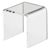 Acrylic U stand, transparent 50 x 50 x 50 mm 