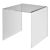 Acrylic U stand, transparent 200 x 200 x 200 mm 