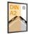 Snap frame, aluminium, A2, self-adhesive black  | Mitred 