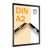 Fire protection snap frame A2 with fire rating certificate B-s1, d0 with PET cover sheet  | black 