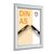 Fire protection snap frame A5 with fire rating certificate B-s1, d0 silver 