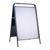 Pavement sign steel A1 STEEL-STOP without header board  | black 