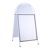 Pavement sign steel A1 STEEL-STOP with header board  | white 