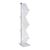Brochure stand ZIG ZAG acrylic 6x A4 transparent|silver 