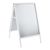 Pavement sign A1 Outdoor SOLID-STOP Mitred | white | 32 mm