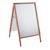 Pavement sign A1 Outdoor SOLID-STOP Mitred | brown | 32 mm
