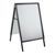 Pavement sign A1 Outdoor SOLID-STOP Mitred | black | 32 mm