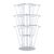 Table brochure holder JACKSON, rotating, metal, silver, 9 x A4 