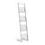 Leaflet stand DOVER, 4x A4, silver 4