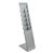 Brochure stand PLANAR, 6x A4 silver 