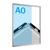 Snap frame, aluminium, A0 silver  | Mitred  | 32 mm
