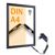 LED snap frame A4 black 