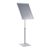 Info display PREMIUM height-adjustable A2 with snap frame silver 