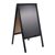 Wooden pavement sign WOOD-STOP, Lite M, 53 x 66 chalkboard black 