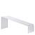Acrylic riser, transparent, slanted 225 x 45-90 x 70 mm 