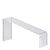 Acrylic riser, transparent, slanted 225 x 60-120 x 70 mm 
