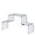 Display step, acrylic 175 x 90 x 50 mm  | transparent  | double-sided 