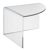 Display plinth, acrylic, transparent 100 mm