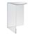 Display plinth, acrylic, transparent 200 mm