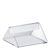Table menu holder, acrylic, 100 mm | transparent 