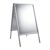 Pavement sign A1 SOLID-STOP Pro, 32mm, mitred, seal silver 
