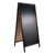 Wooden pavement sign WOOD-STOP Lite XL, 64 x 136 cm black 