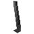 Brochure stand foldable CONCORD, 5x A4 with bag, black black 