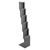 Brochure stand foldable CONCORD, 5x A4 with bag, silver silver 