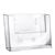 Wall-mounted/free-standing leaflet holder, polystyrene, Taymar 1 x A6  | landscape 