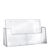 Leaflet holder, parallel trays, polystyrene, portrait, transparent, Taymar 2 | A6