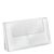 Leaflet holder, parallel trays, polystyrene, portrait, transparent, Taymar 2 | A5