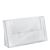 Leaflet holder, parallel trays, polystyrene, portrait, transparent, Taymar 3 | 1/3 A4