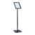Info display A4 LED with snap frame black 