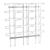 Wall leaflet holder JACKSON made of wire, metal, silver A4  | Portrait  | 15 