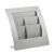 Table brochure holder VARIA, A4/ A5/ DIN long, trays 3 