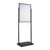Poster stand, double-sided A1, EDGE black  | for 2 posters 