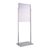 Poster stand, double-sided A1, EDGE silver  | for 2 posters 