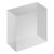 Acrylic block, transparent 50 x 50 x 25 mm