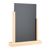 Menu holder wood with chalkboard A4  | Beech|black 