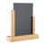 Menu holder wood with chalkboard A5  | Oak|black 