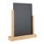 Menu holder wood with chalkboard A4  | Oak|black 
