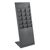 Leaflet stand PLANAR 12 x A4 or 6 x A3 dark grey