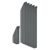 Pocket dividers for the leaflet stand PLANAR, steel
 dark grey