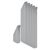 Pocket dividers for the leaflet stand PLANAR, steel
 silver