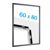 Snap frame aluminium for posters black | 600 x 800 mm