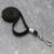 Lanyards, 10 mm wide black  | with rotabable metal hook 