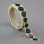 Coloured adhesive discs made of paper black  | 30 mm
