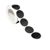 Coloured adhesive discs made of paper black  | 50 mm